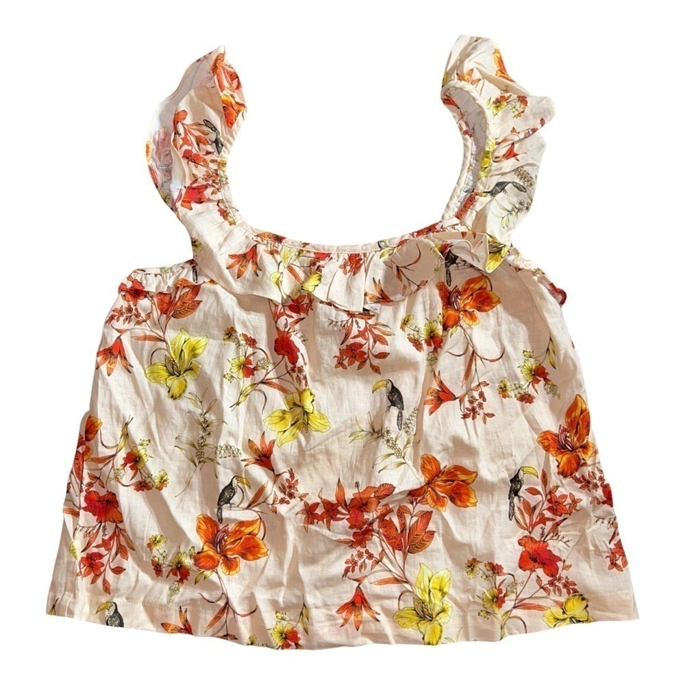 🌟 Evereve Char Floral Flutter Tank NWOT - Size L 🌟 - Picture 4 of 8